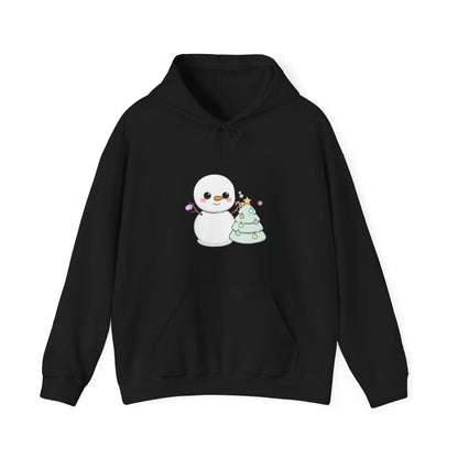 Kawaii Christmas Snowman Hoodie for Cute Holiday Cheer