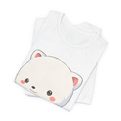 Kawaii Arctic Fox Christmas Tee for Cute Holiday Fans