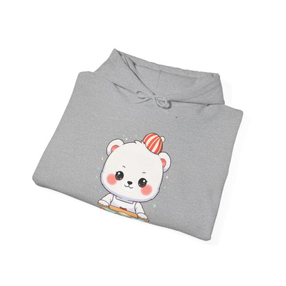 Christmas Cookie Baking Polar Bear Hoodie