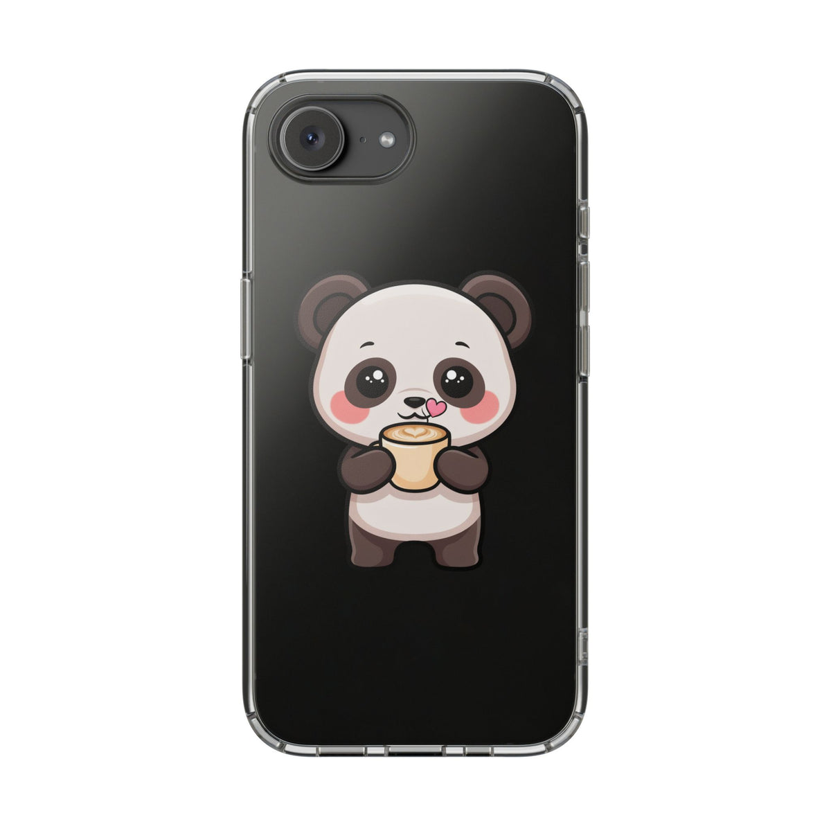 Kawaii Panda Latte Clear Impact-Resistant Case