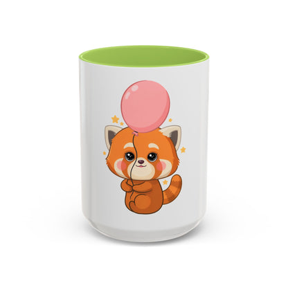 Kawaii Red Panda Accent Coffee Mug for Cute Animal Fans