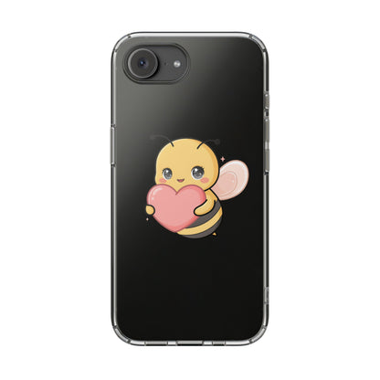 Kawaii Bee Clear Impact-Resistant Phone Case