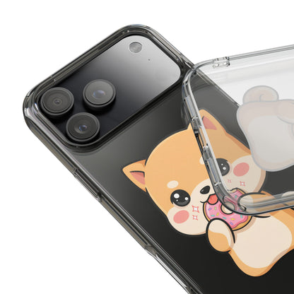Kawaii Shiba Inu Phone Case with Donut