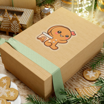 Kawaii Gingerbread Sticker for Cozy Holiday Cheer