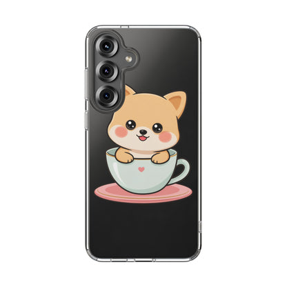 Kawaii Shiba Inu Phone Case – Cute Puppy in a Teacup