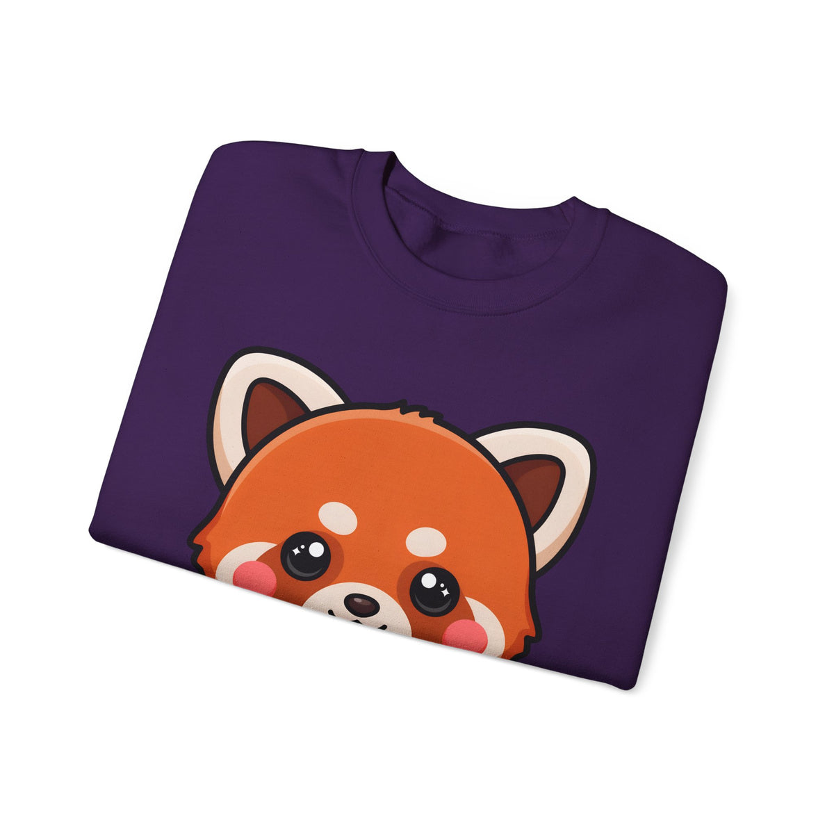 Kawaii Red Panda Sweatshirt, Cute Ice Cream Animal Crewneck
