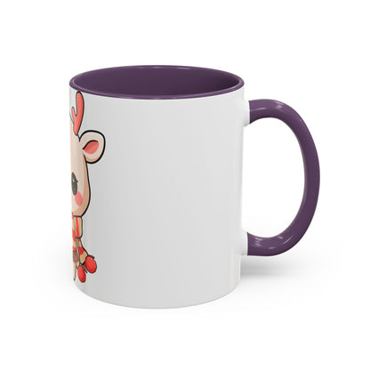 Kawaii Reindeer Christmas Mug for Holiday Fans