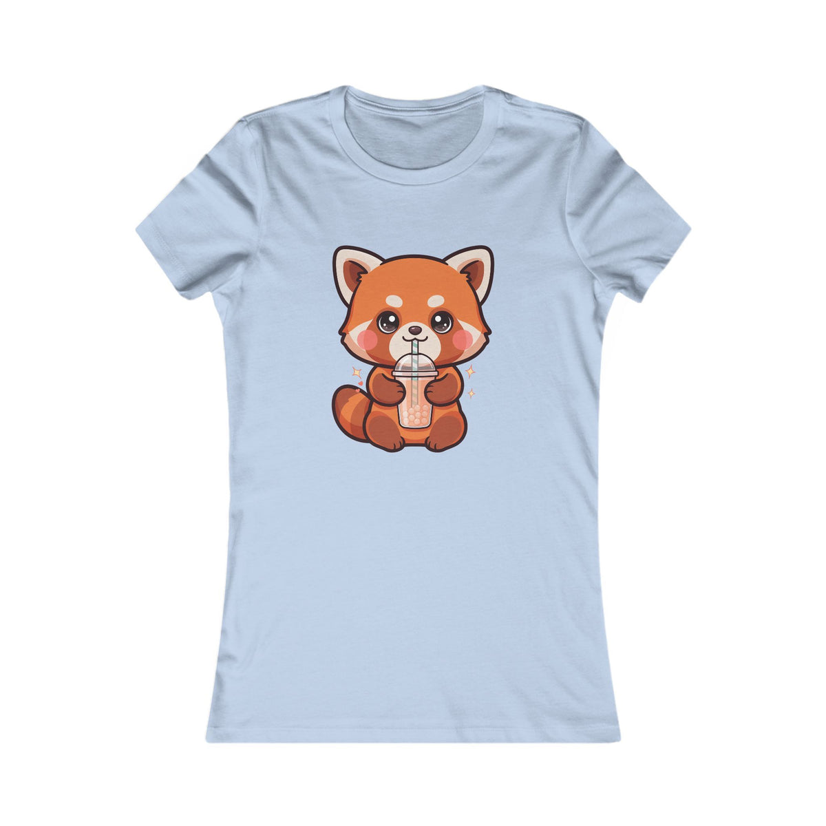 Kawaii Red Panda Bubble Tea Women's Tee