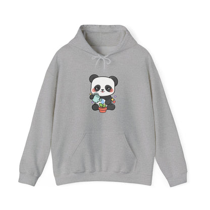 Kawaii Panda Hoodie, Cute Plant Lover Gift