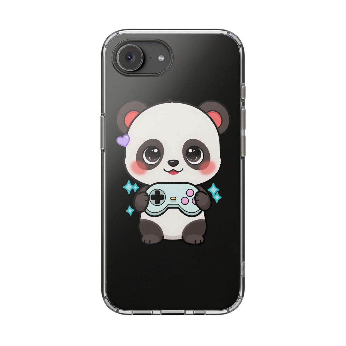 Gamer Panda Clear Impact-Resistant Phone Case