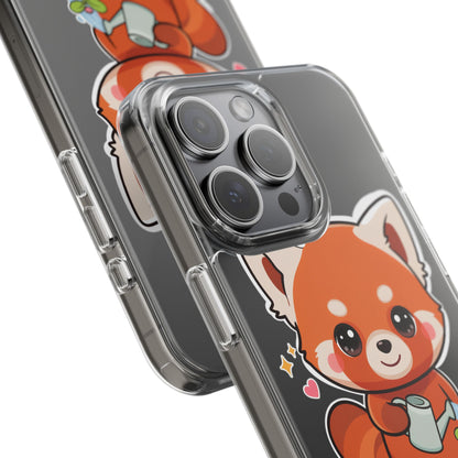 Red Panda Phone Case, Cute Plant Lover Gift