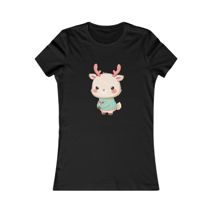 Kawaii Reindeer Christmas Women's Tee