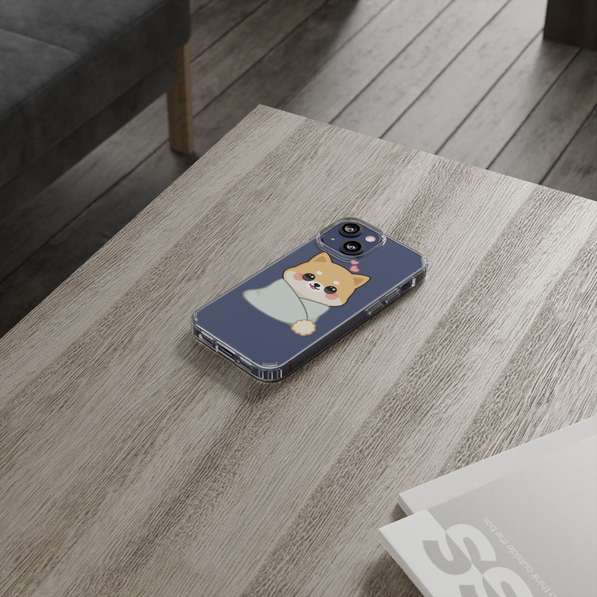 Kawaii Shiba Inu Phone Case, Cozy Valentine Gift