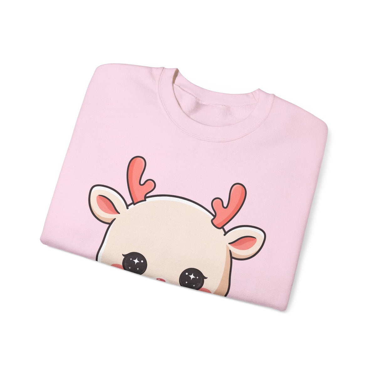 Kawaii Christmas Reindeer Sweatshirt for Holiday Fans