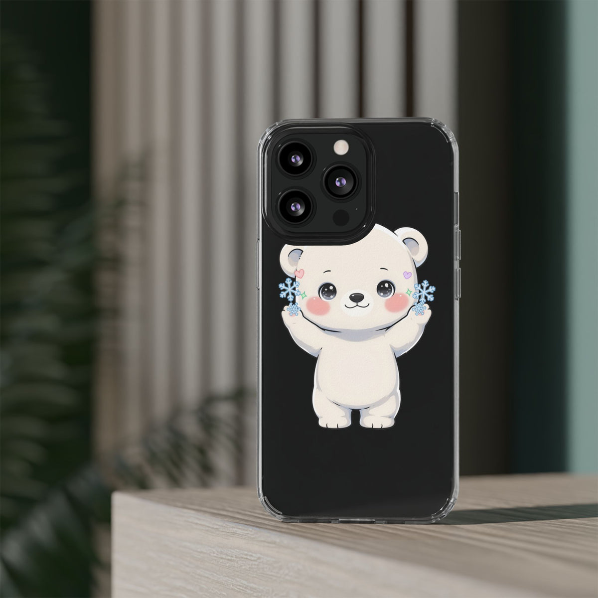 Kawaii Polar Bear Phone Case for a Cozy Winter Gift