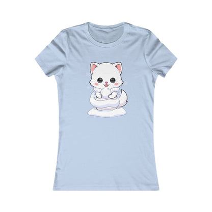 Kawaii Arctic Fox T-Shirt for Cute Winter Style