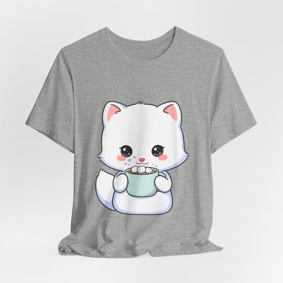 Kawaii Arctic Fox T-Shirt for Cozy Winter Gift Giving