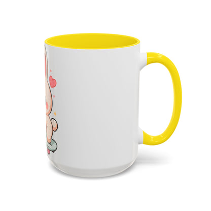 Kawaii Bunny Skateboard Mug – Cute Accent Coffee Mug