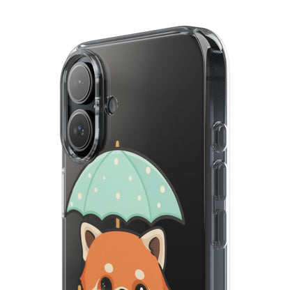 Kawaii Red Panda Clear Impact-Resistant Case
