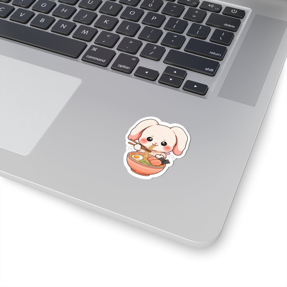 Kawaii Ramen Bunny Kiss-Cut Sticker for Cute Food Lovers