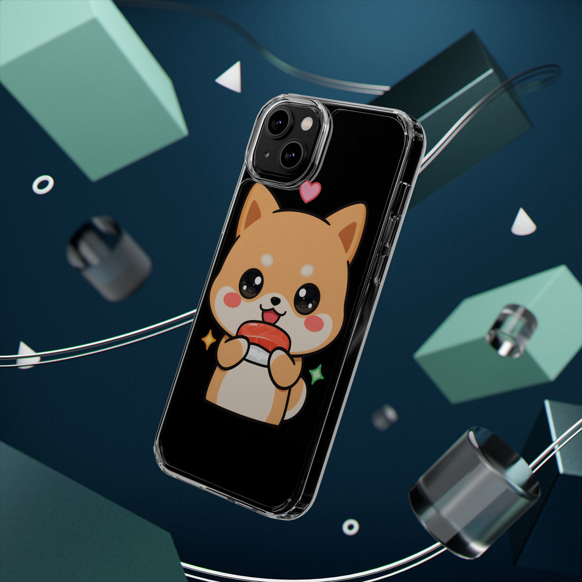 Kawaii Shiba Inu Phone Case for Sushi Lovers