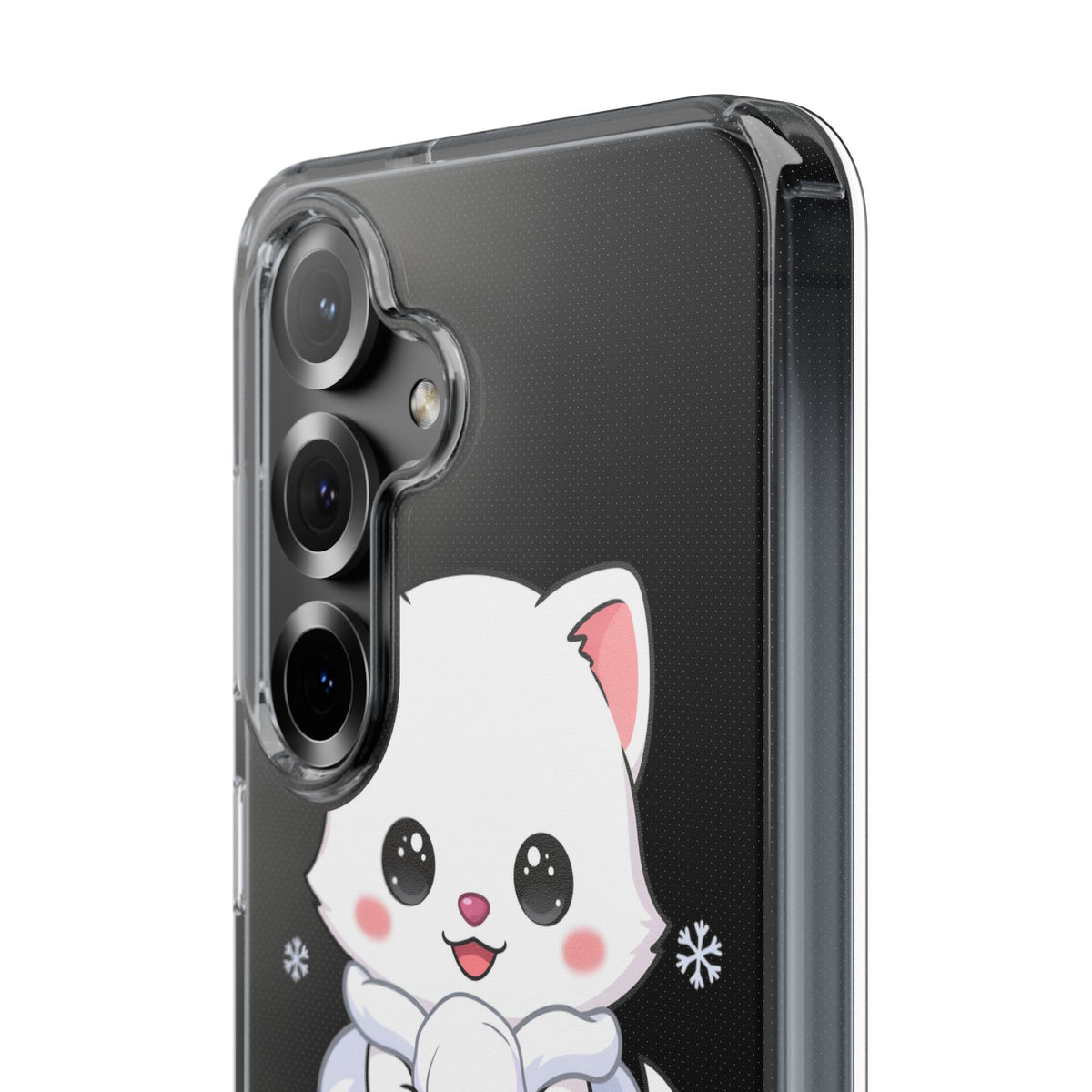 Kawaii Arctic Fox Phone Case, Cute Snow Day Gift