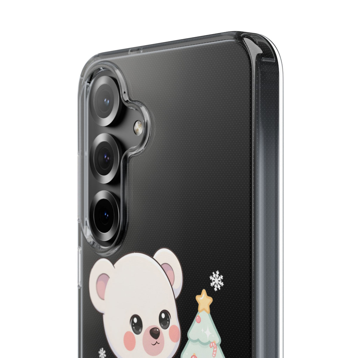 Christmas Polar Bear Phone Case, Kawaii Holiday Accessory