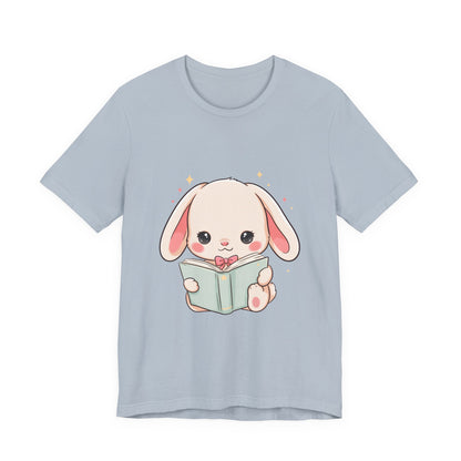 Book Lover Bunny T-Shirt – Cute Kawaii Reader Tee