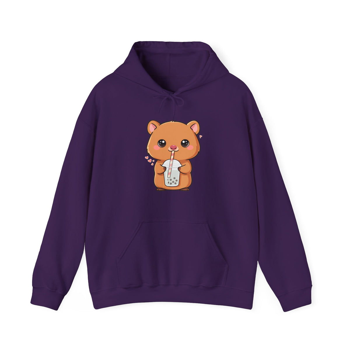 Kawaii Quokka Bubble Tea Hoodie, Cute Animal Sweatshirt