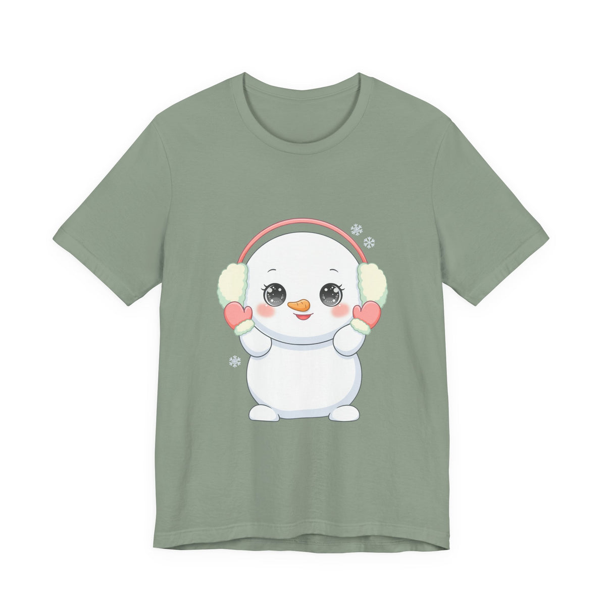 Kawaii Snowman T-Shirt for Cute Winter Style