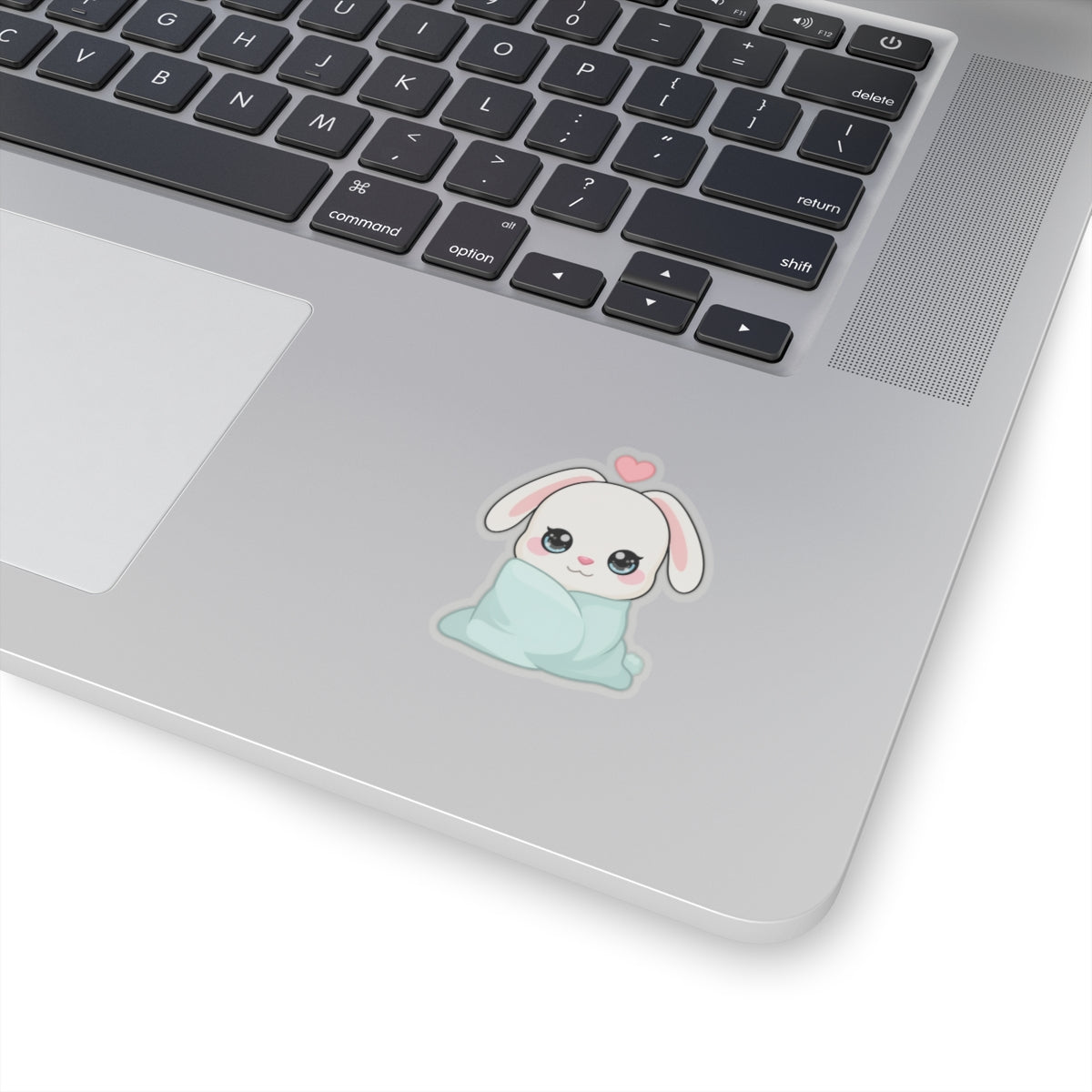 Cozy Bunny Sticker, Kawaii Blanket Buddy