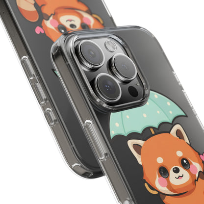 Kawaii Red Panda Clear Impact-Resistant Case