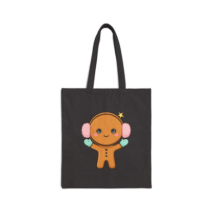 Kawaii Gingerbread Tote Bag for Cozy Winter Days