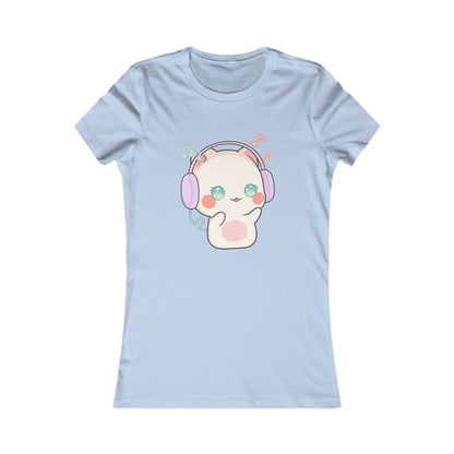 Kawaii Cat Music Lover Women's Favorite Tee
