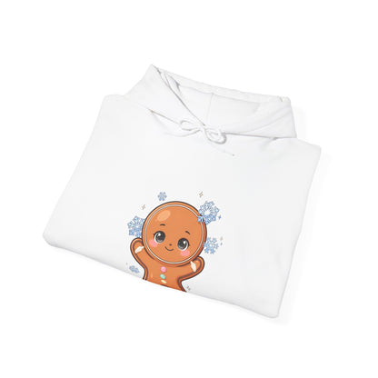 Kawaii Gingerbread Hoodie, Cute Snowflake Catcher Sweatshirt