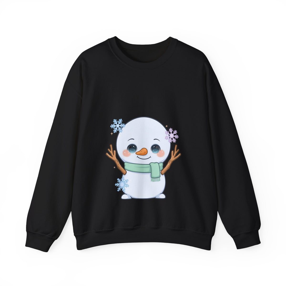 Kawaii Snowman Sweatshirt – Cute Winter Crewneck