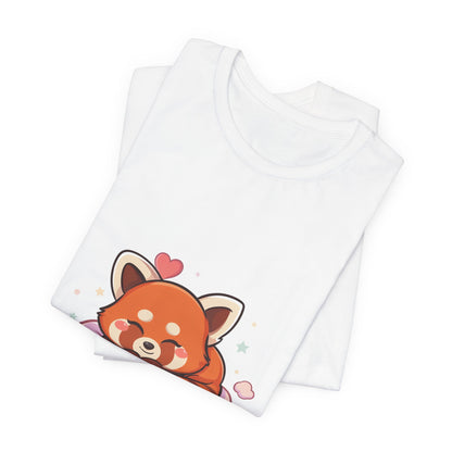 Kawaii Red Panda T-Shirt, Cute Sleeping Animal Tee