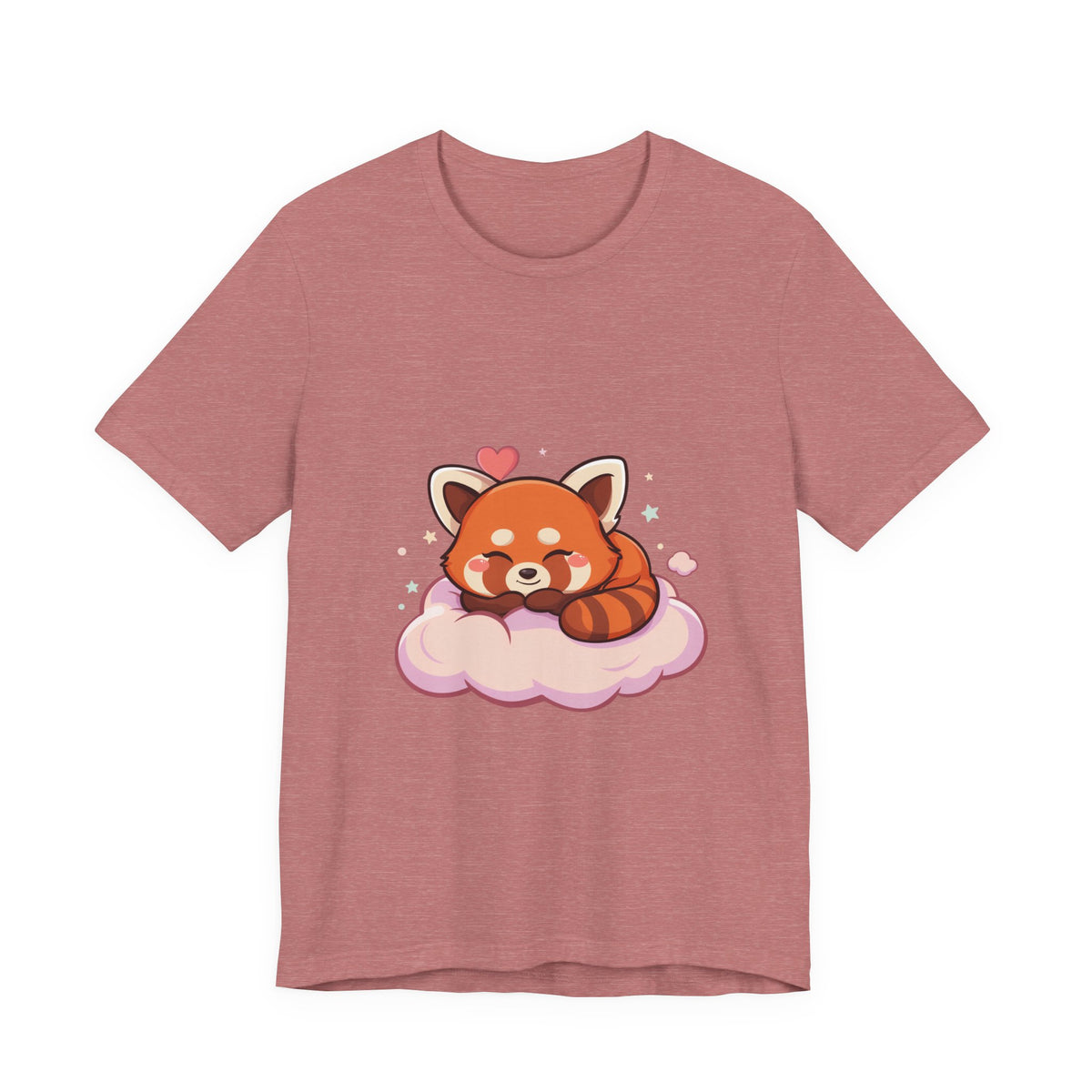 Kawaii Red Panda T-Shirt, Cute Sleeping Animal Tee