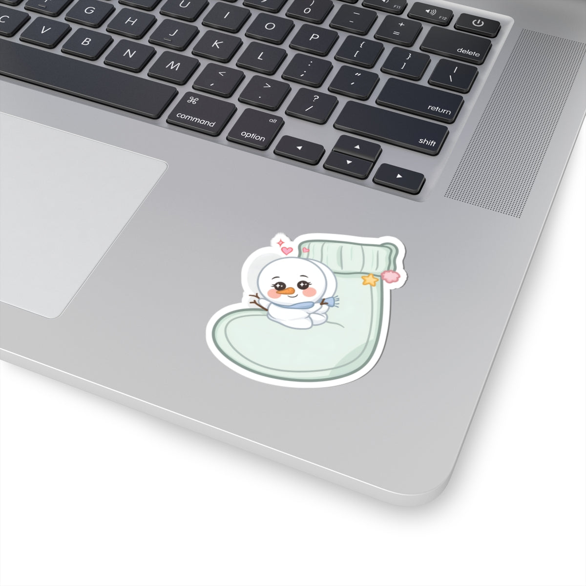 Kawaii Snowman Christmas Sticker for Cozy Holiday Cheer
