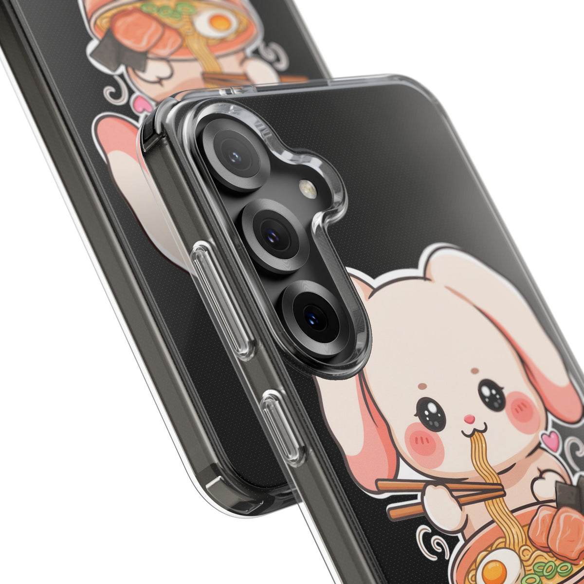 Kawaii Ramen Bunny Clear Impact-Resistant Case