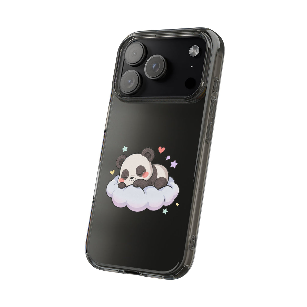 Sleeping Panda Clear Impact-Resistant Phone Case