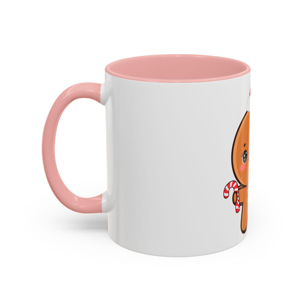 Gingerbread Man Christmas Mug, 11oz or 15oz Accent Coffee Mug
