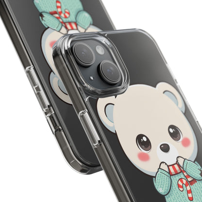 Kawaii Christmas Bear Phone Case for Holiday Season