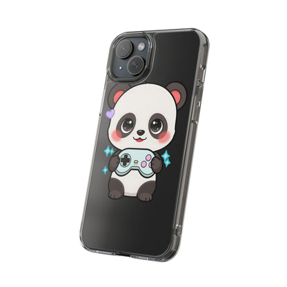 Gamer Panda Clear Impact-Resistant Phone Case