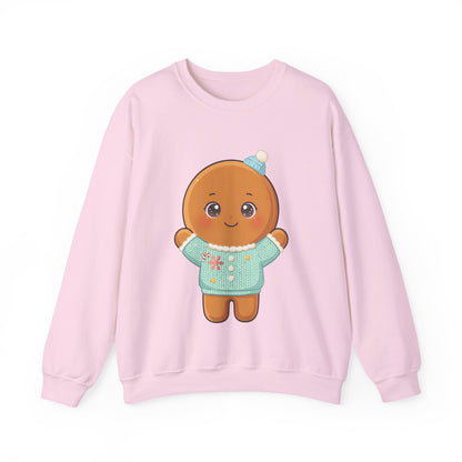 Kawaii Gingerbread Sweatshirt, Cute Christmas Crewneck