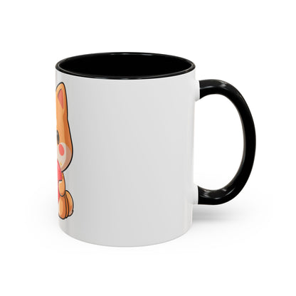 Kawaii Shiba Inu Accent Coffee Mug for Dog Lovers