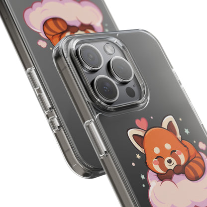 Cute Red Panda Phone Case, Dreamy Kawaii Cloud Art