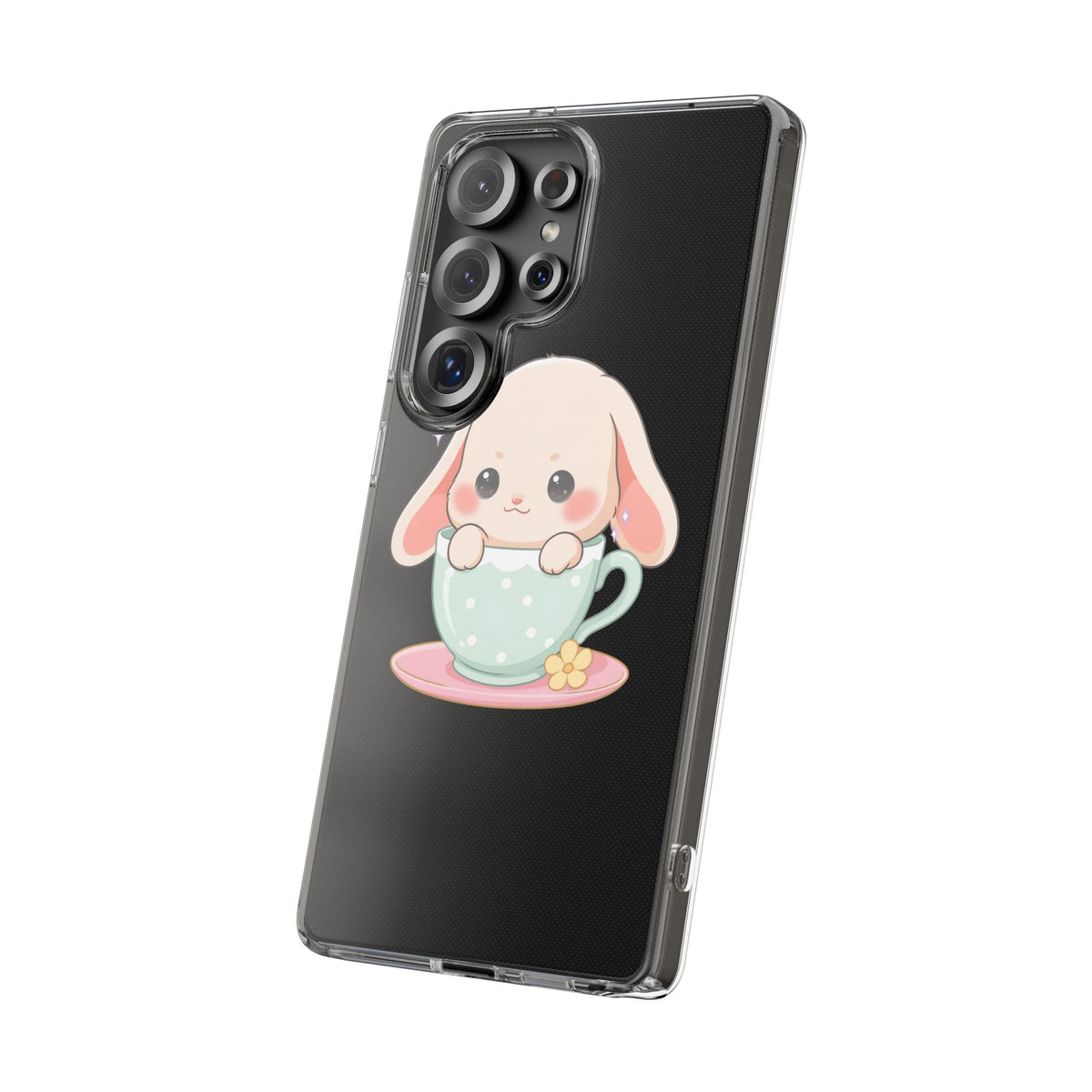 Kawaii Bunny Phone Case, Cute Teacup Rabbit