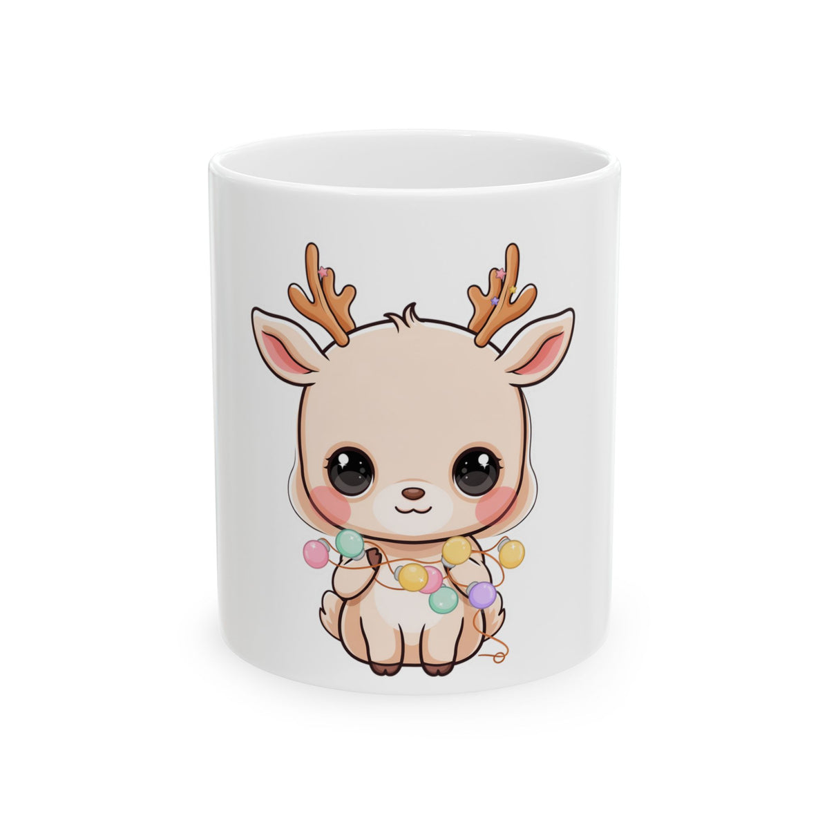 Kawaii Reindeer Mug for Cozy Holiday Mornings