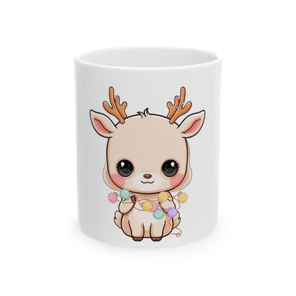 Kawaii Reindeer Mug for Cozy Holiday Mornings